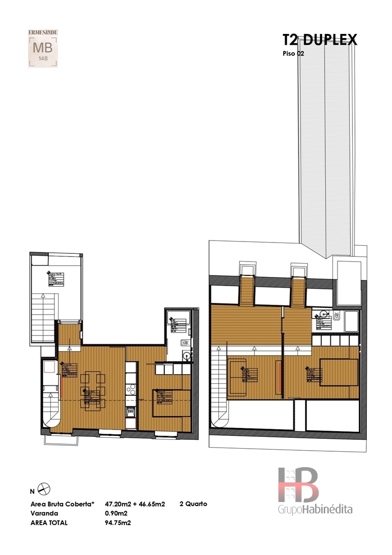 Wohnung 2 Schlafzimmer DÚPLEX, Porto, Valongo